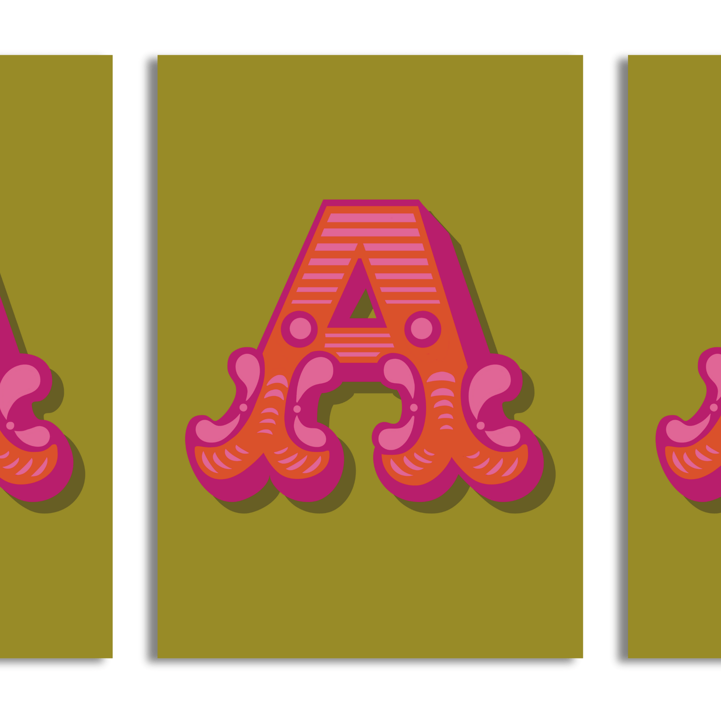 Letter 'A' A4 Print - HM