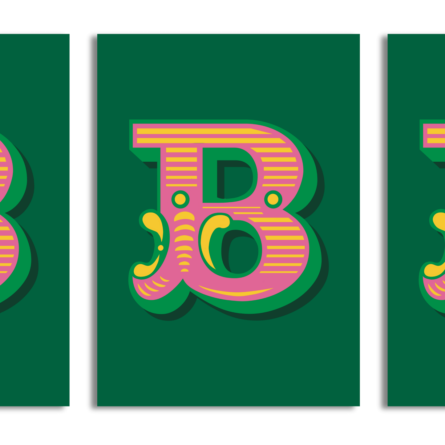 Letter 'B' A4 Print - HM