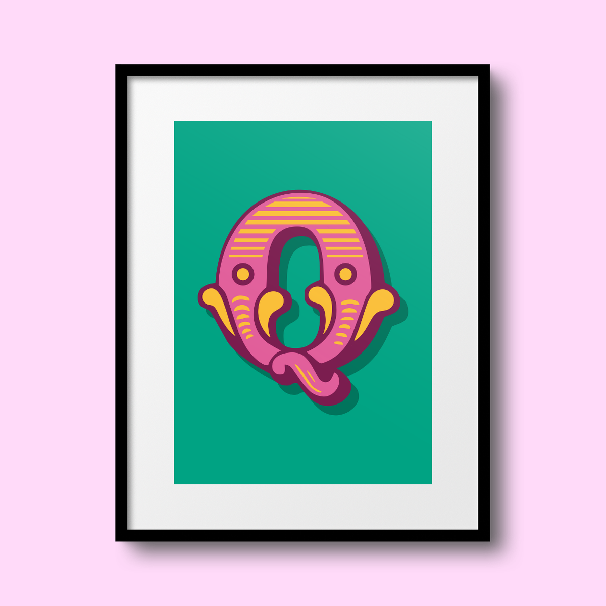 Letter 'Q' A4 Print - HM