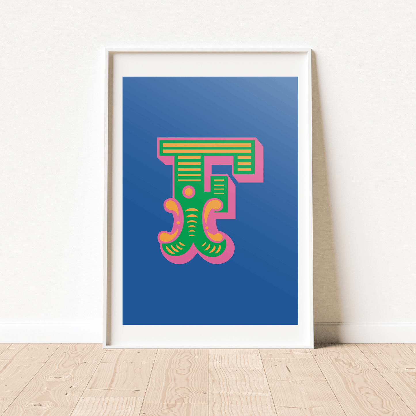 Letter 'F' A4 Print - HM