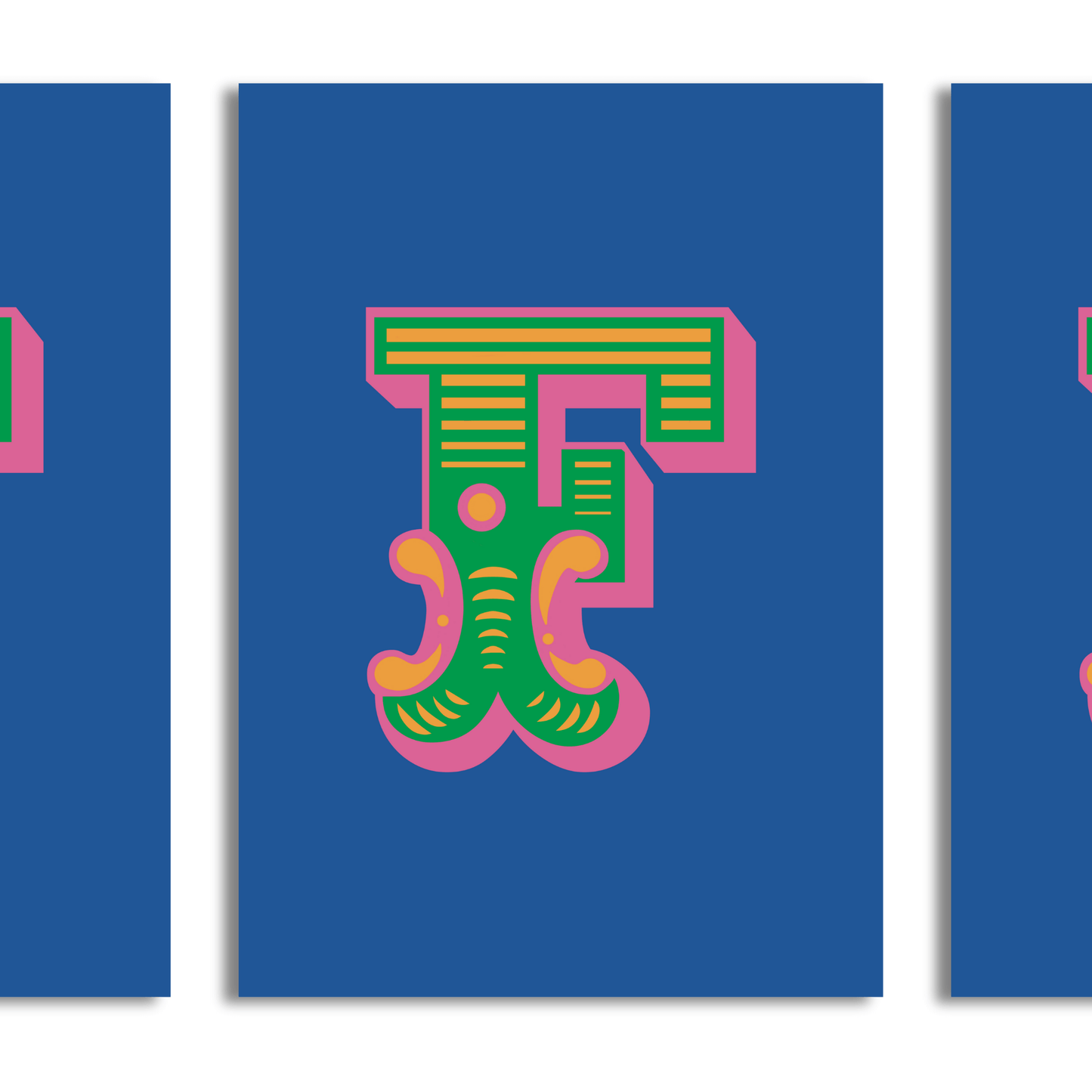 Letter 'F' A4 Print - HM