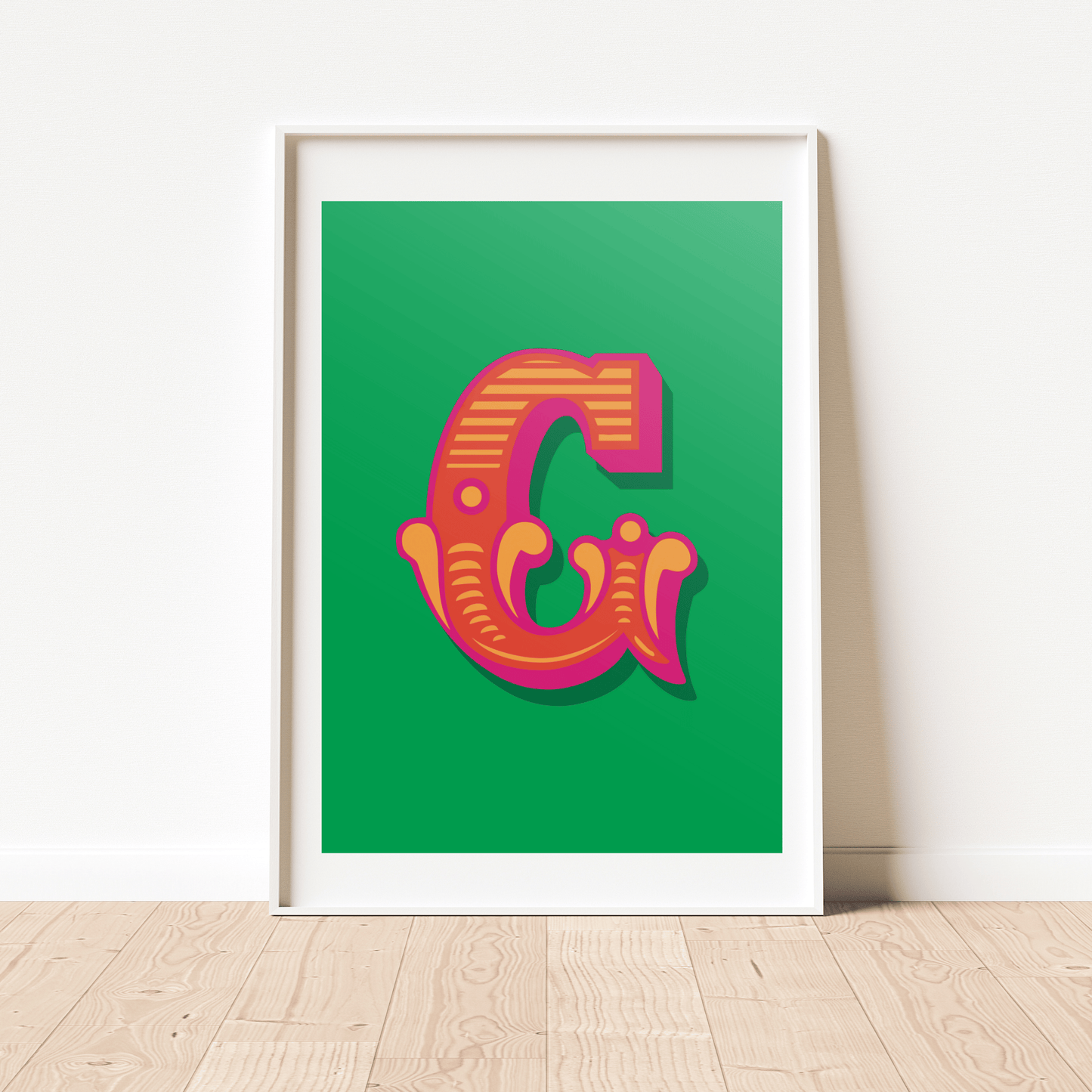 Letter 'G' A4 Print - HM