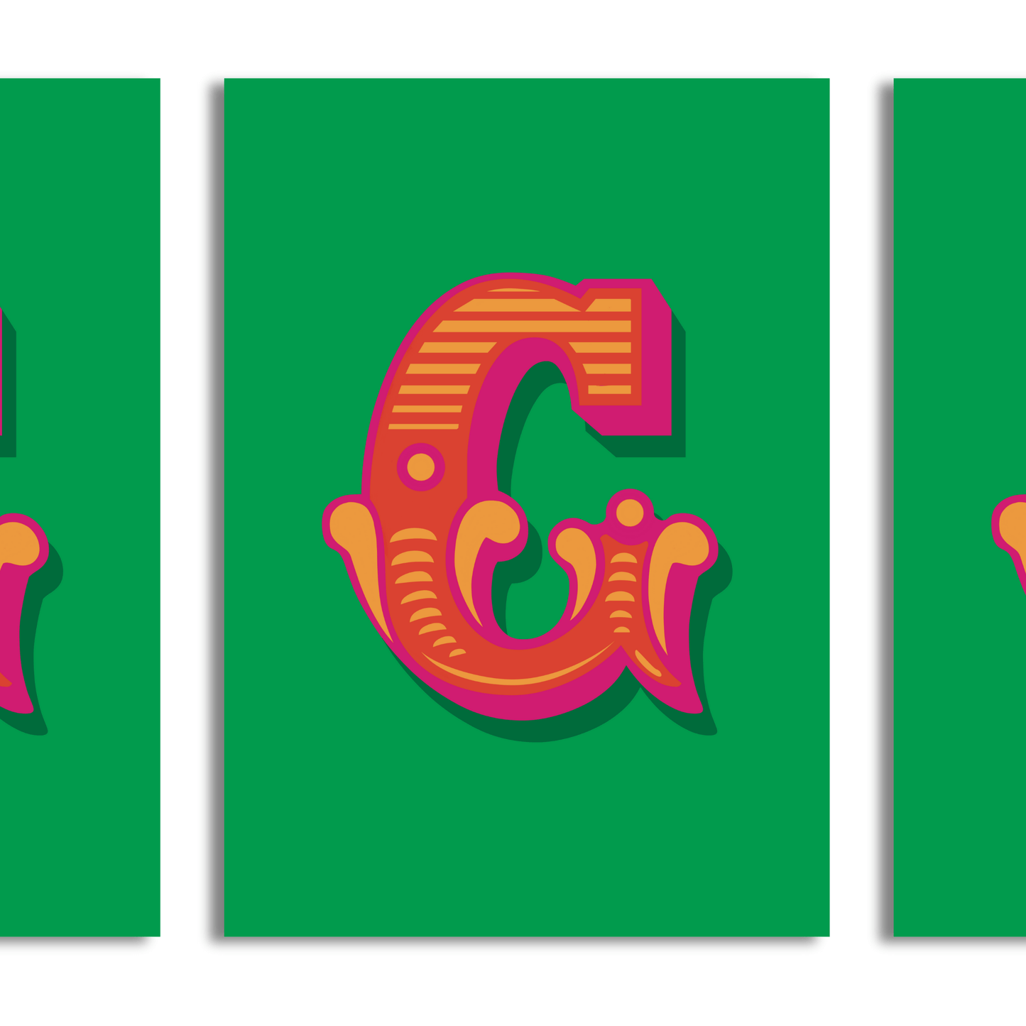 Letter 'G' A4 Print - HM