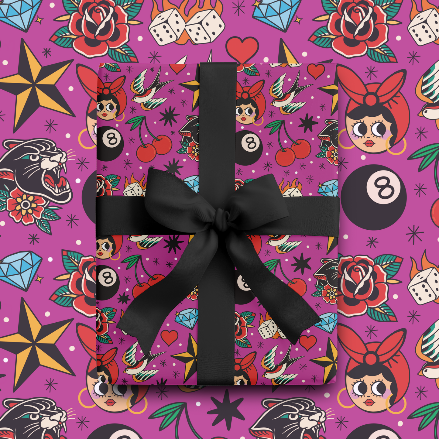 Trad Tattoo Gift Wrap