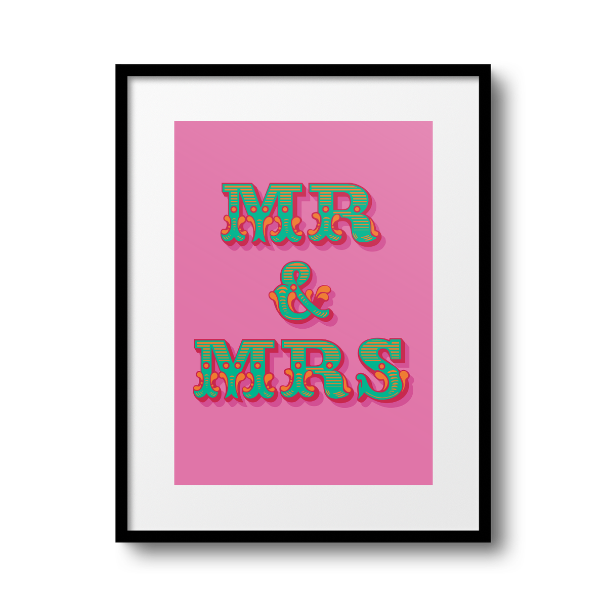 Mr & Mrs A4 Print - HM