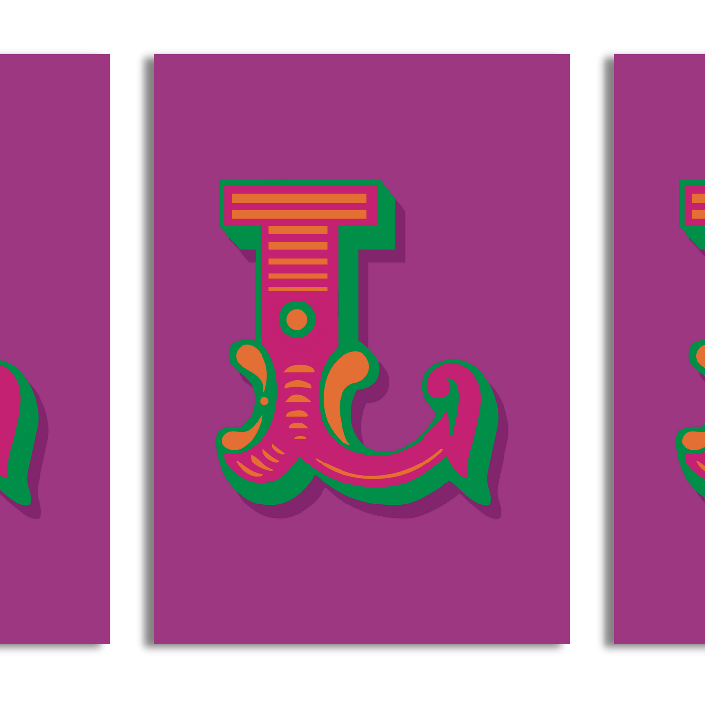 Letter 'L' A4 Print - HM