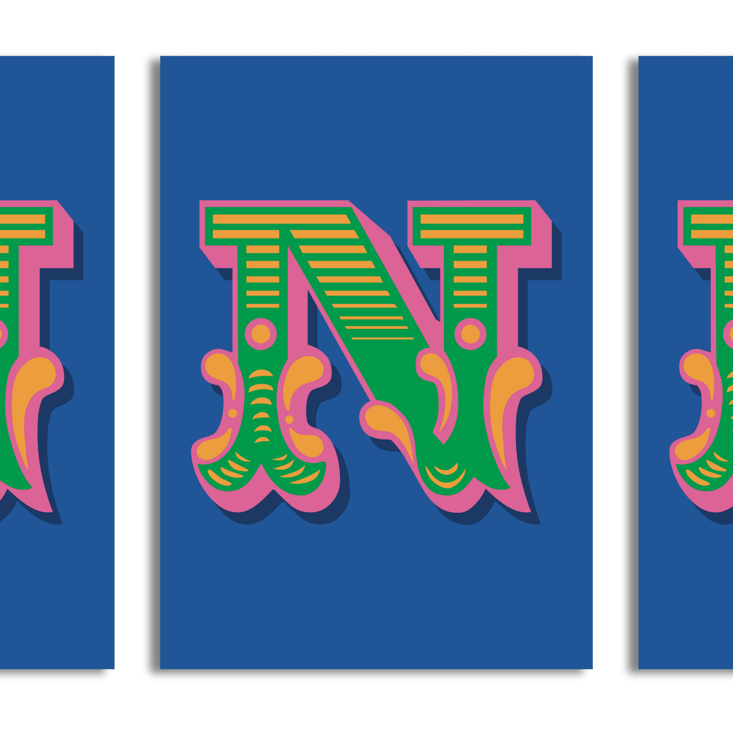 Letter 'N' A4 Print - HM