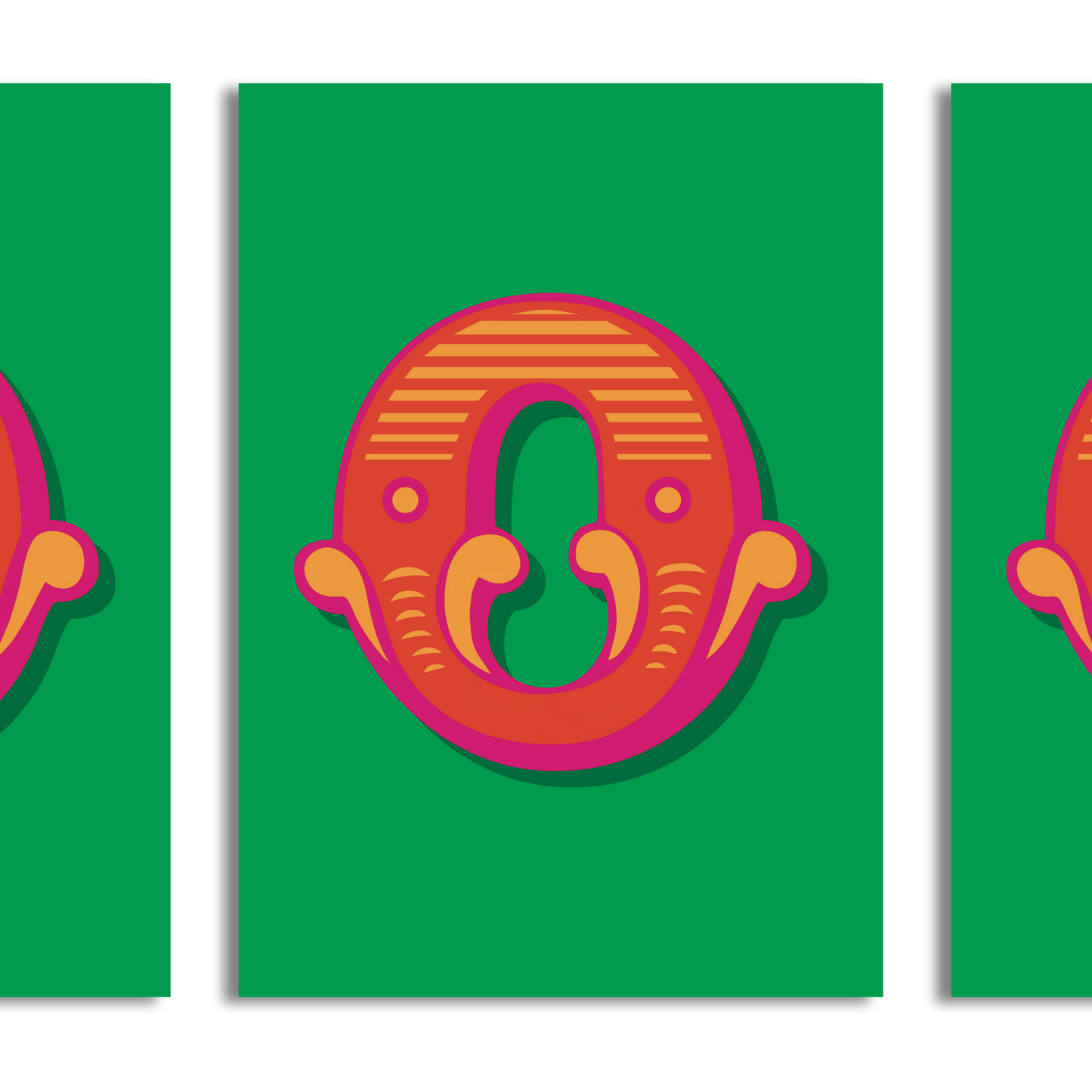 Letter 'O' A4 Print - HM