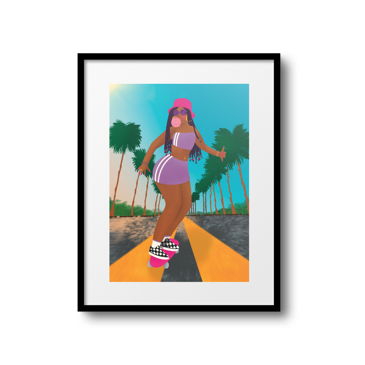 Summer Skating A5 Print
