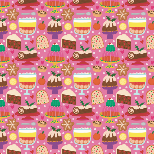 Festive Desserts Gift Wrap