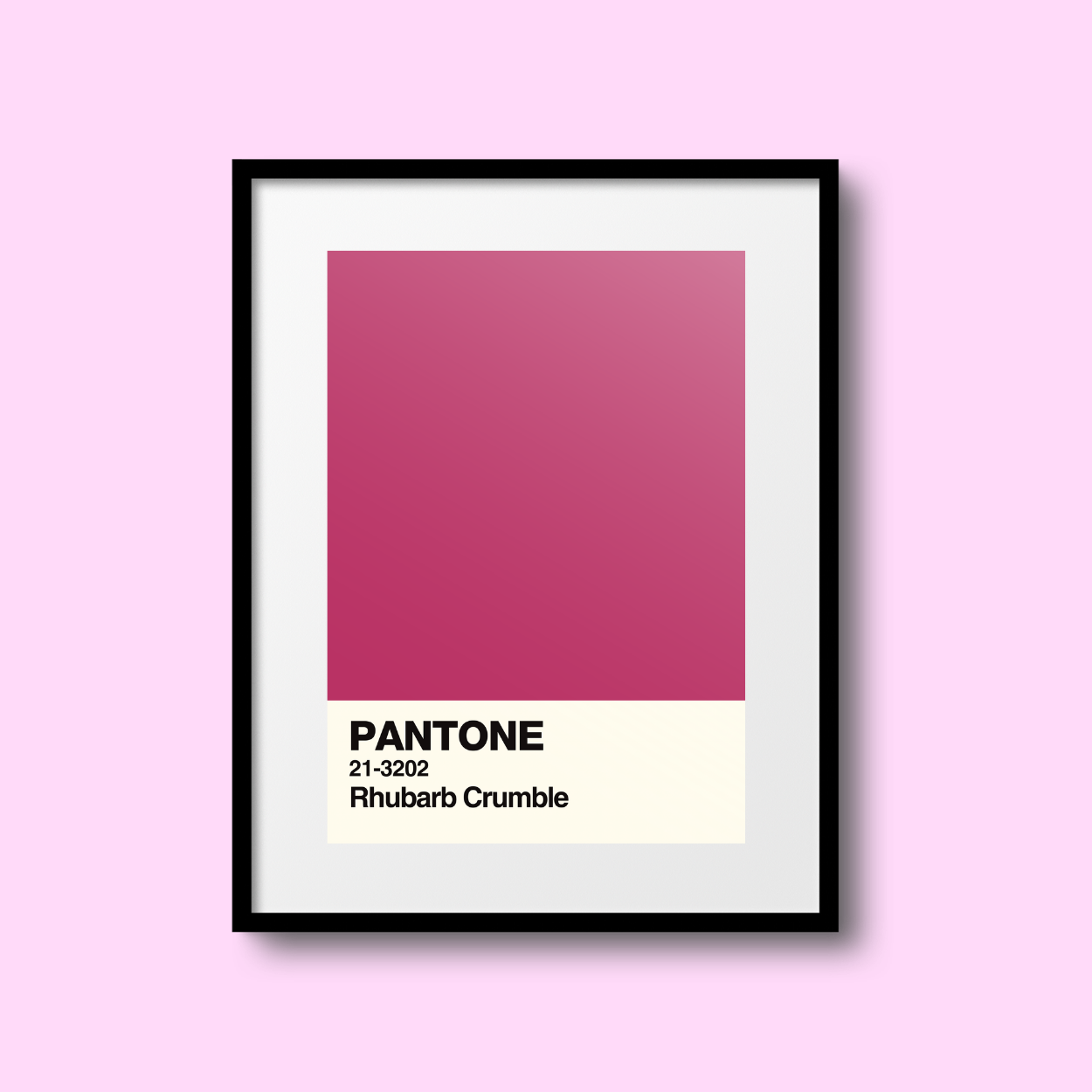 Rhubarb Crumble Swatch A5 Print