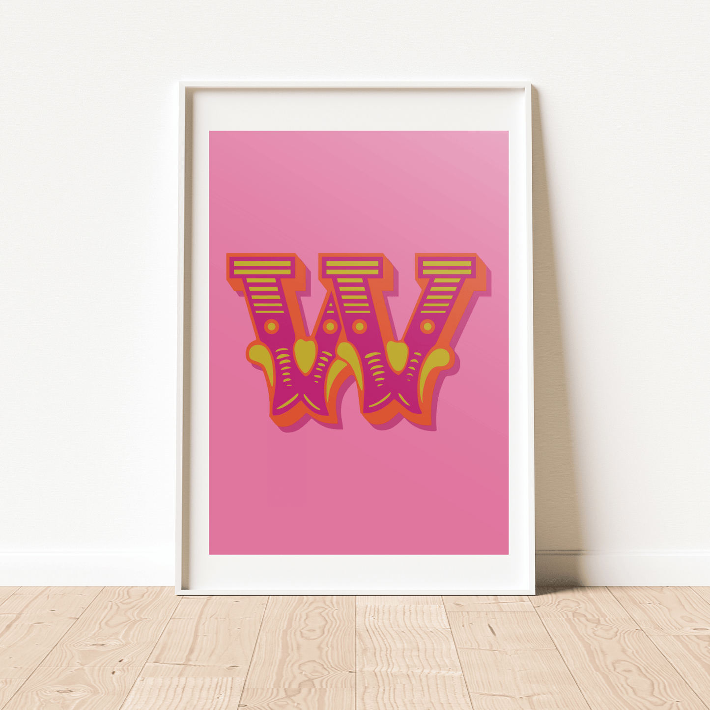 Letter 'W' A4 Print - HM