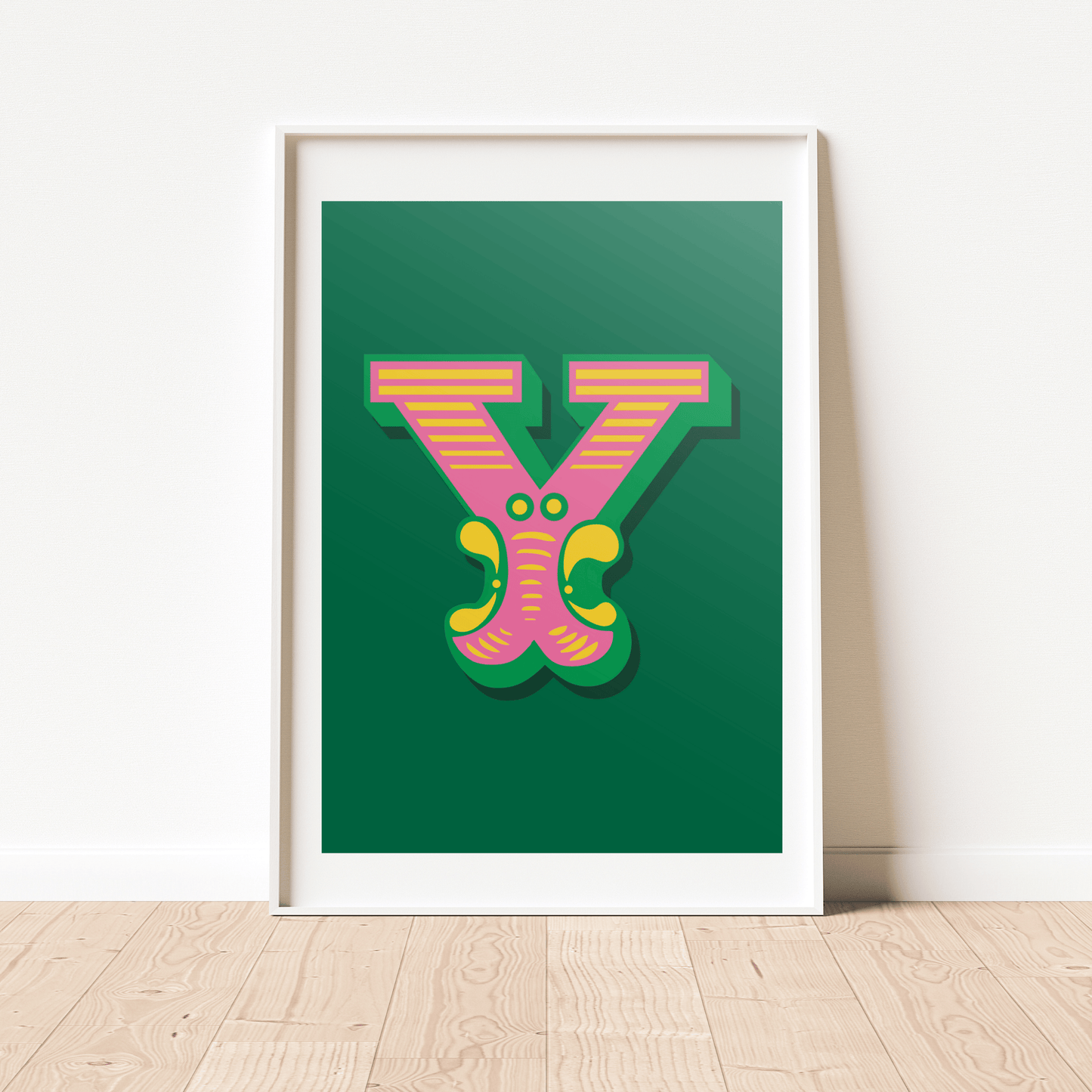 Letter 'Y' A4 Print - HM