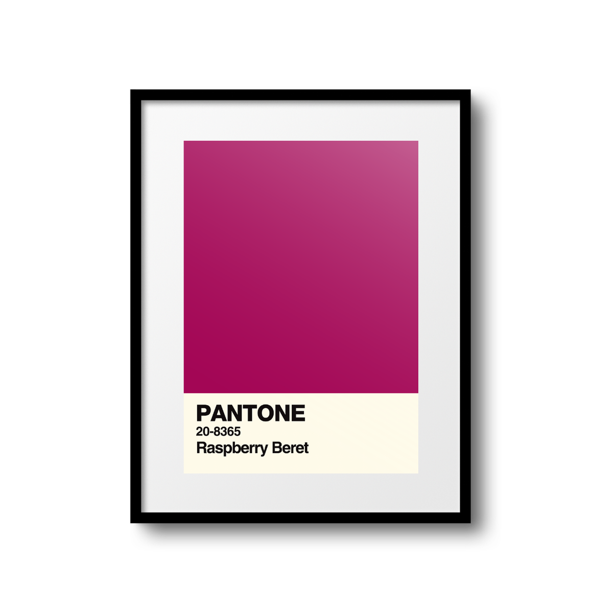 Raspberry Beret Swatch A5 Print