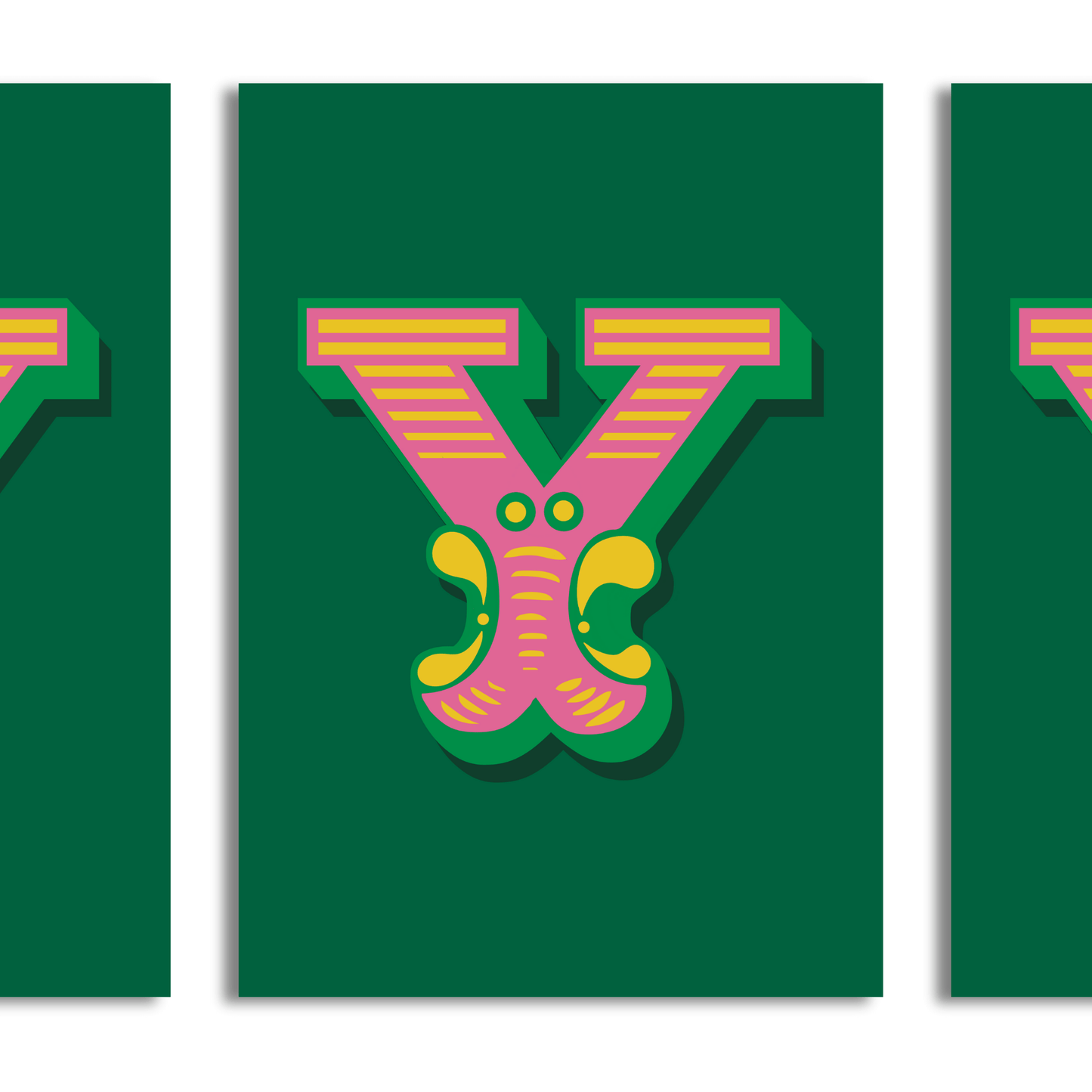 Letter 'Y' A4 Print - HM