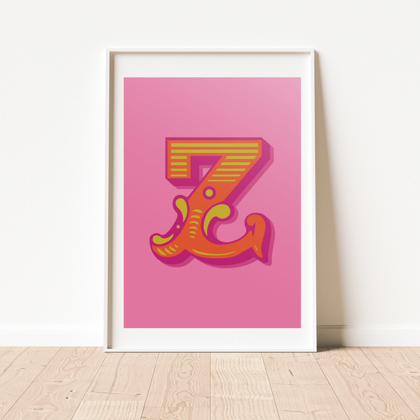 Letter 'Z' A4 Print - HM