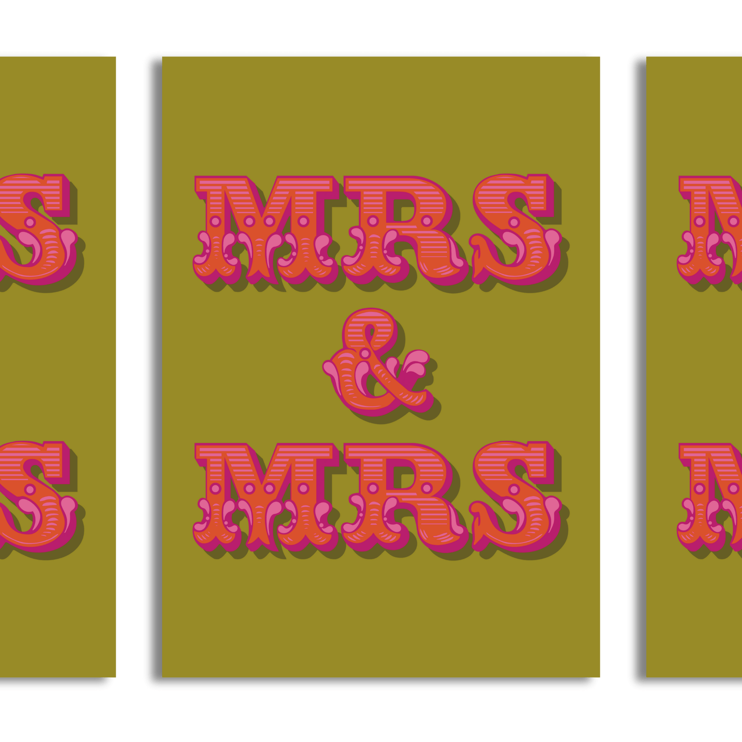 Mrs & Mrs A4 Print - HM