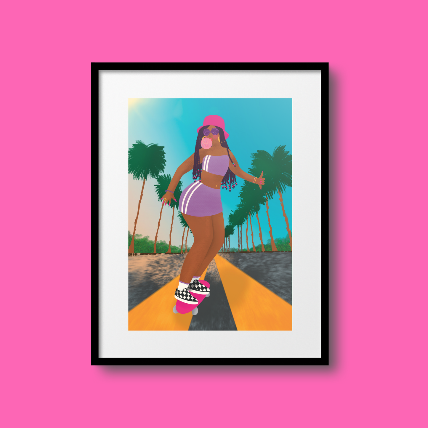 Summer Skating A5 Print