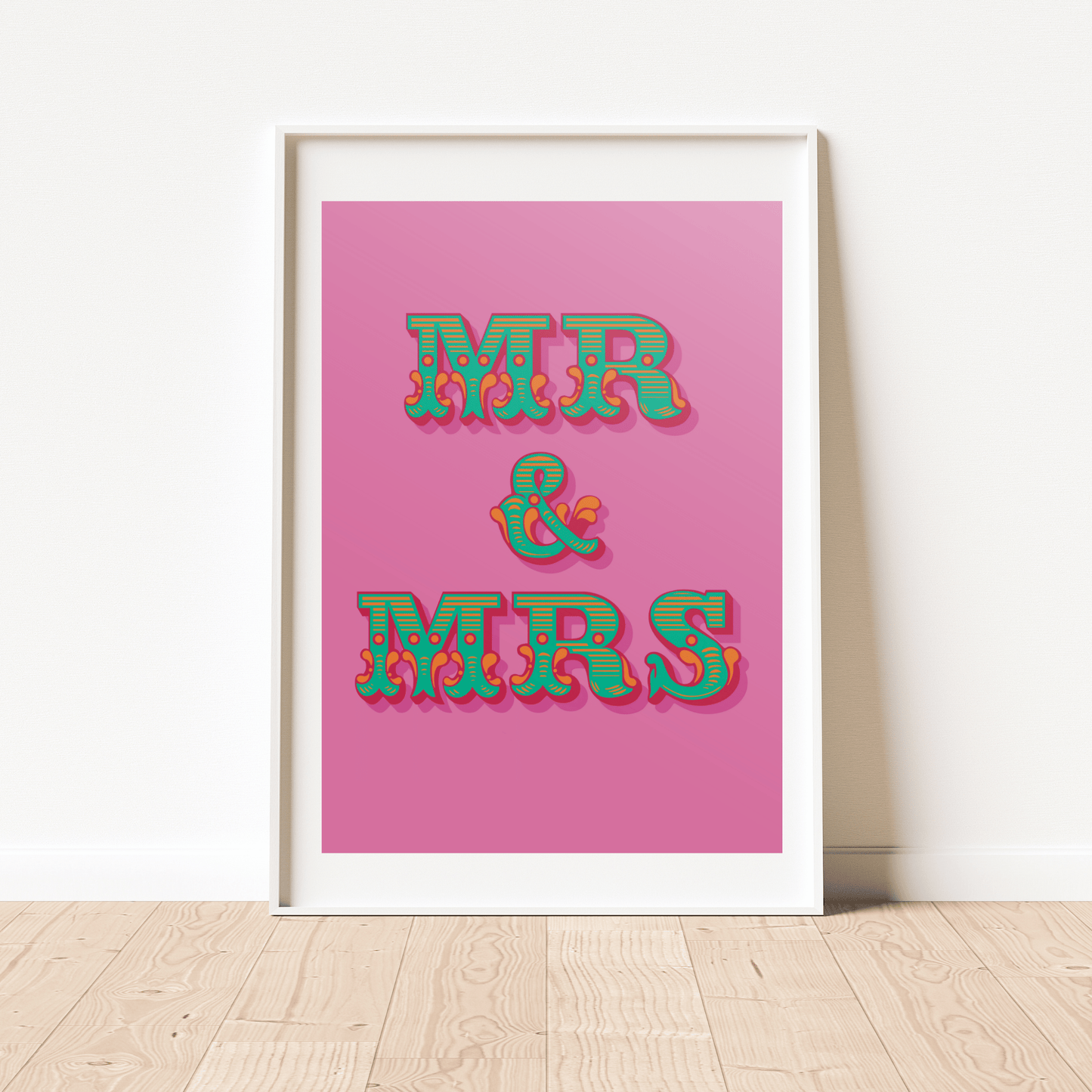 Mr & Mrs A4 Print - HM
