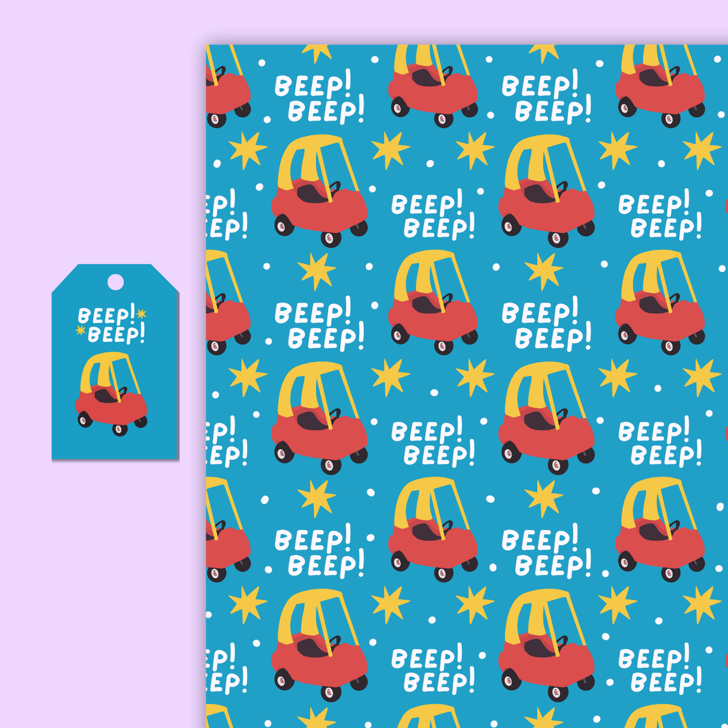Beep Beep Gift Wrap