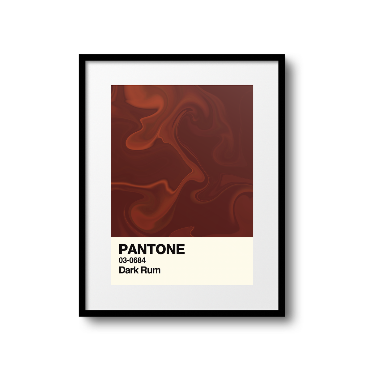 Dark Rum Swatch A5 Print