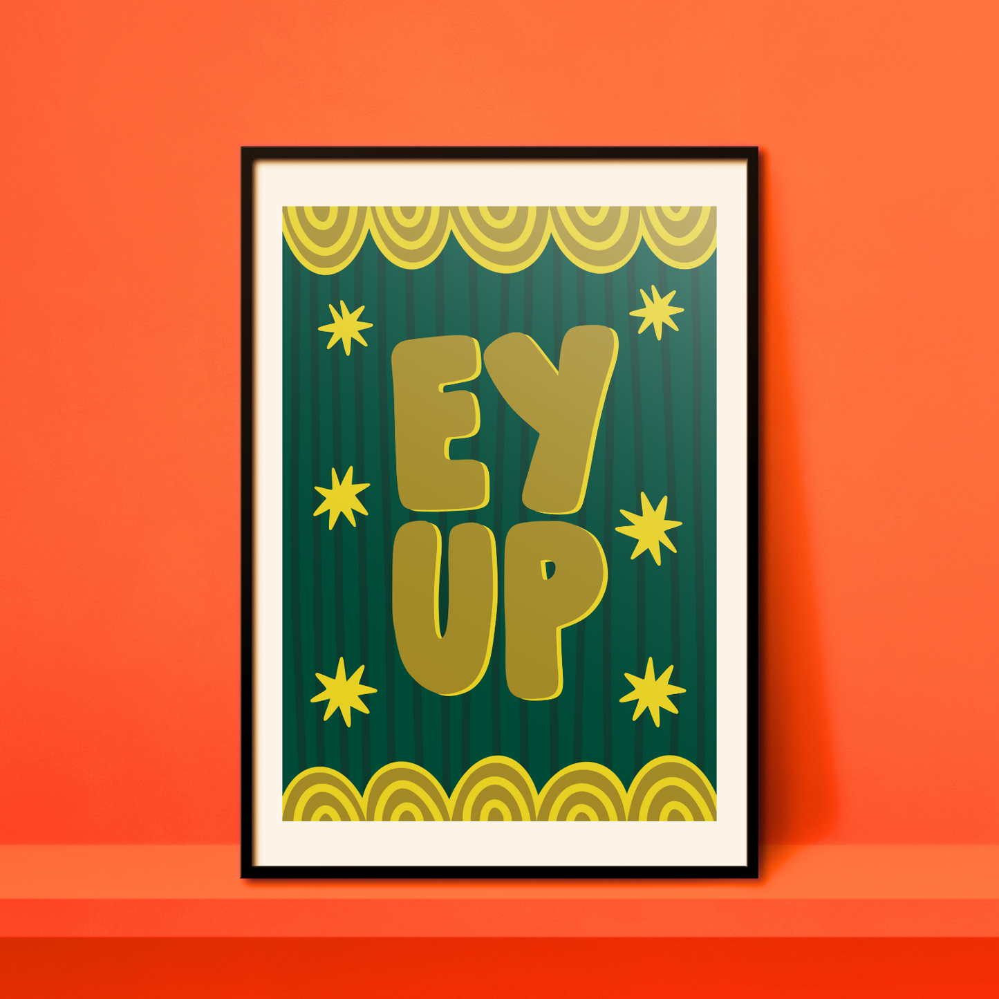 'Ey Up' A4 Print
