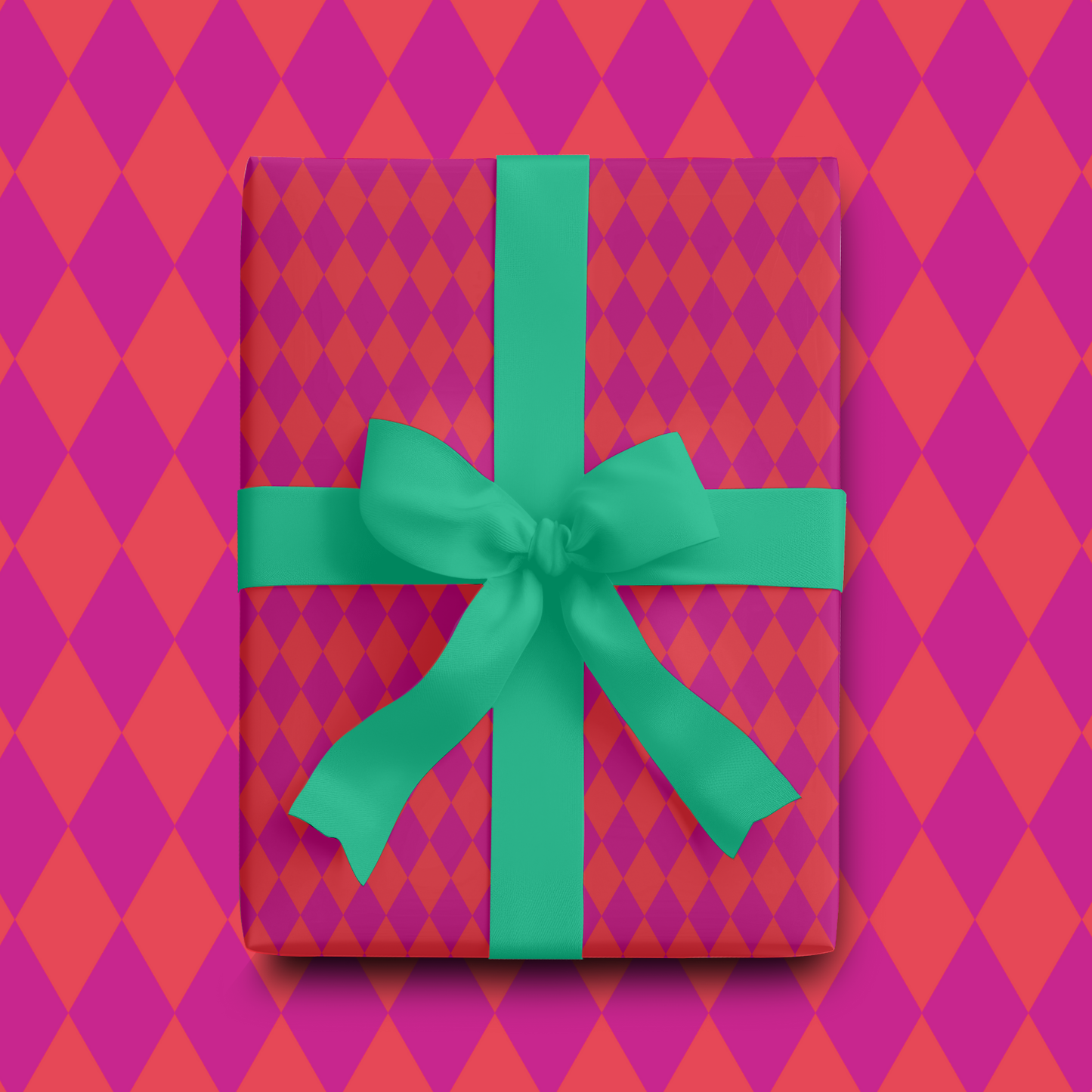 Hot Harlequin Gift Wrap