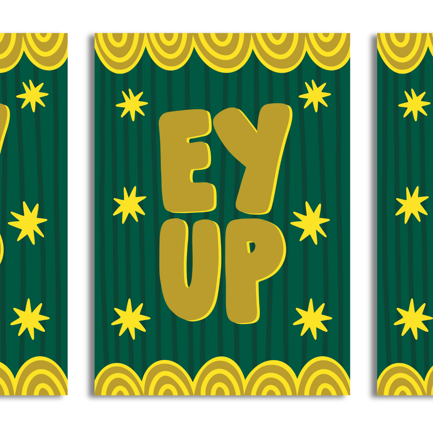 'Ey Up' A4 Print