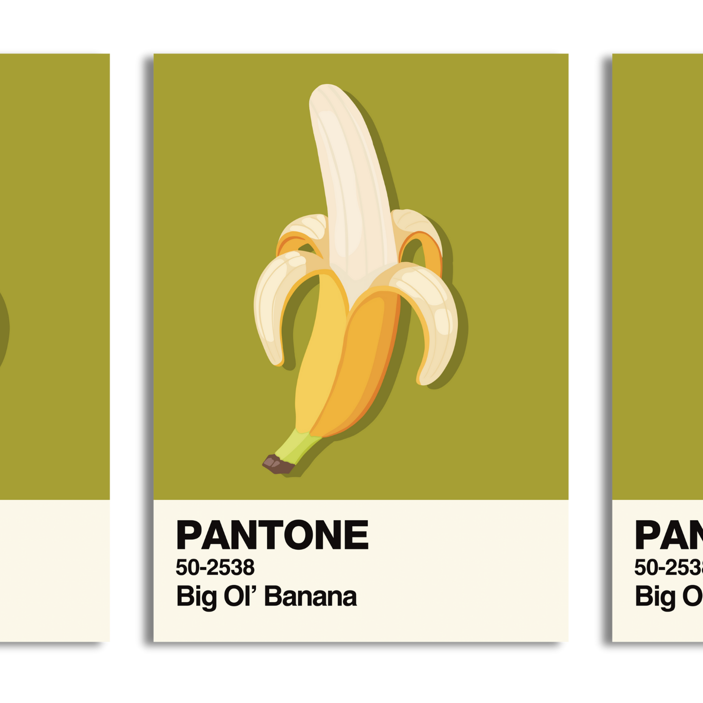 Big Ol' Banana Swatch A5 Print