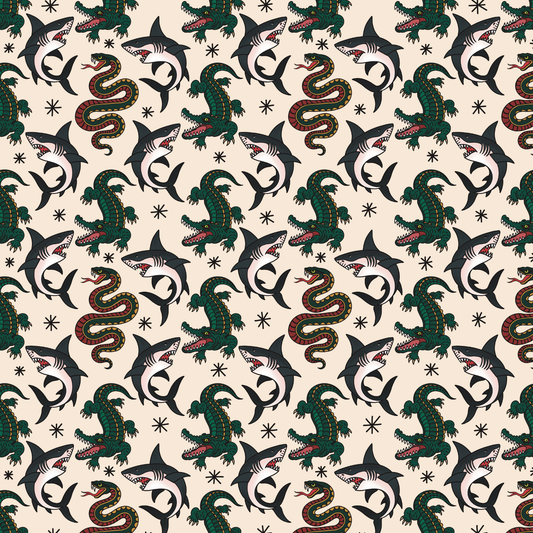 Claws and Jaws Gift Wrap