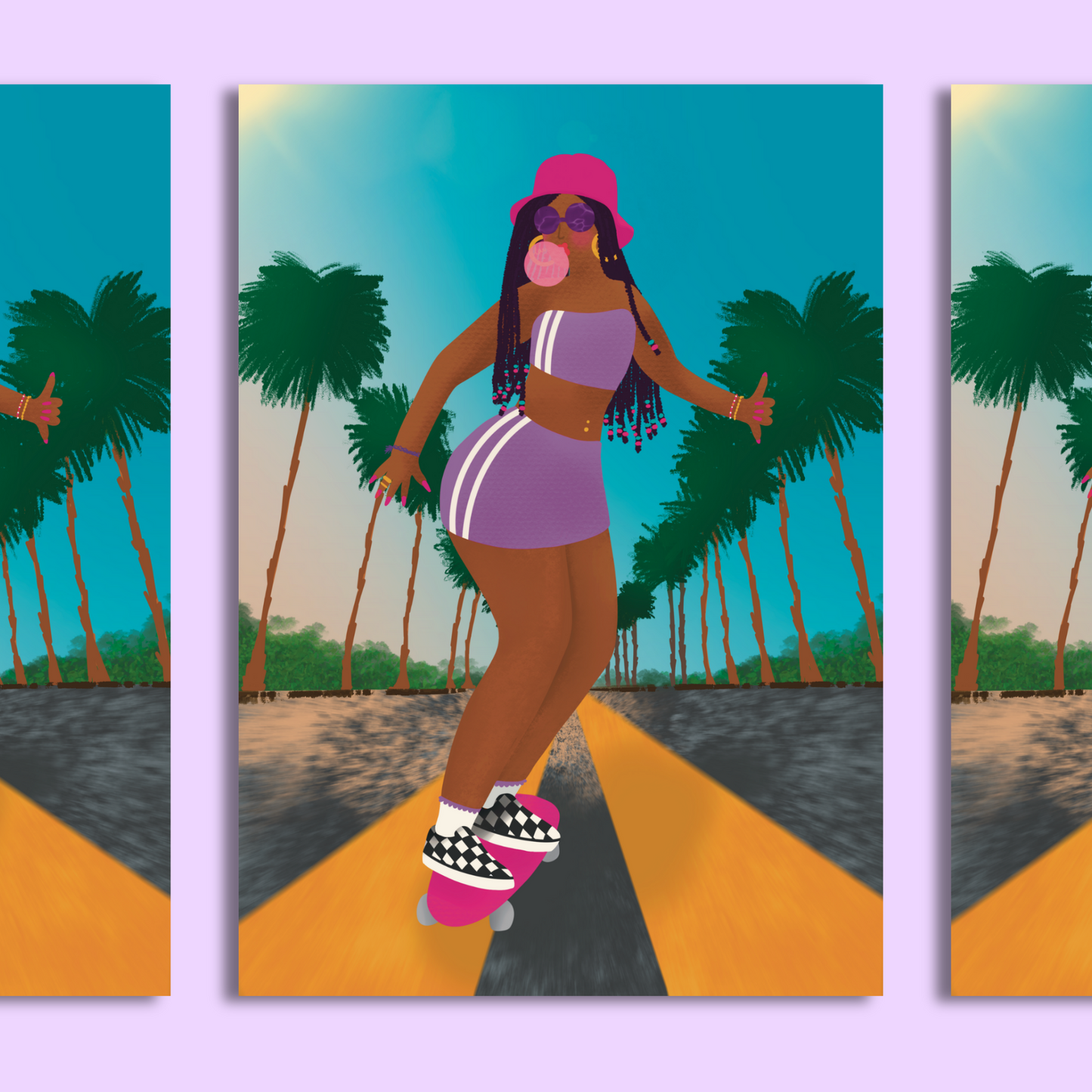 Summer Skating A5 Print