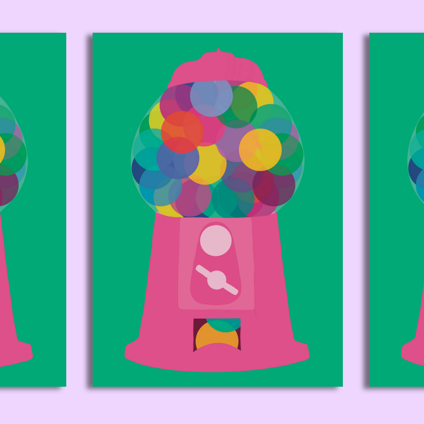 Gumball Machine A5 Print