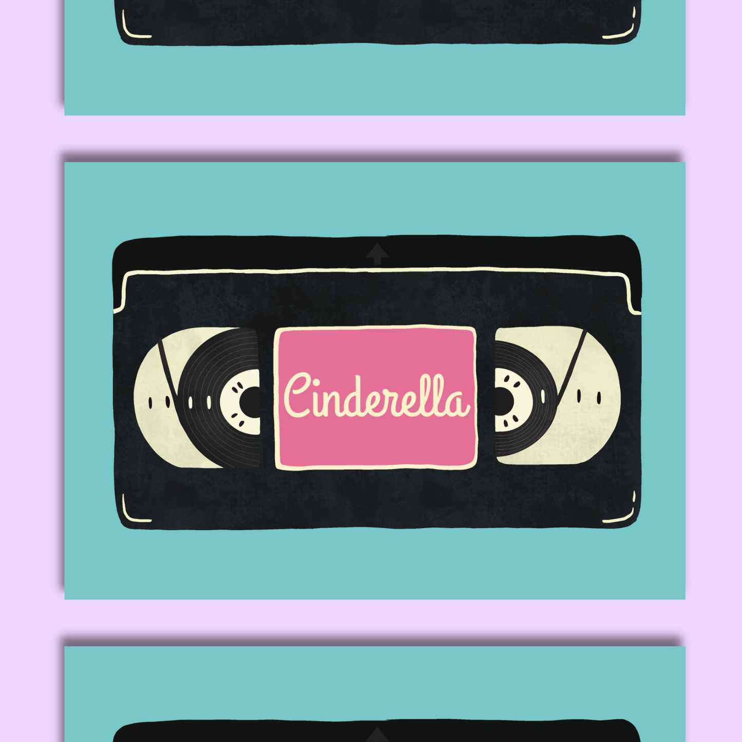 Cinderella VHS A5 Print