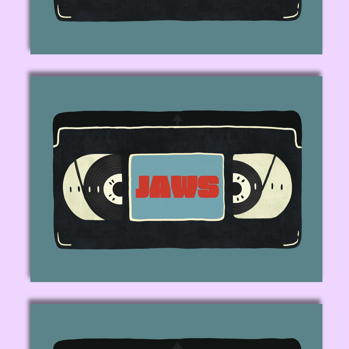 Jaws VHS A5 Print