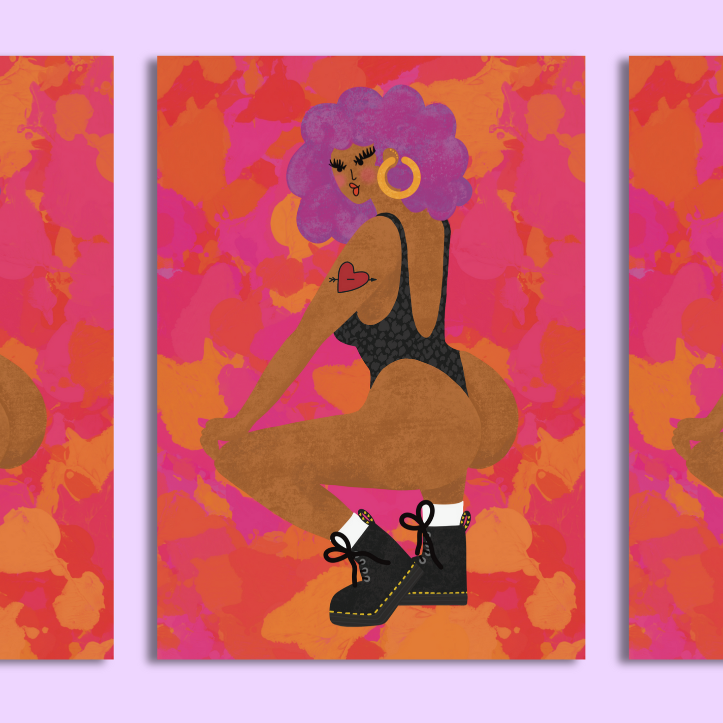 Dancing Baddie A4 Print