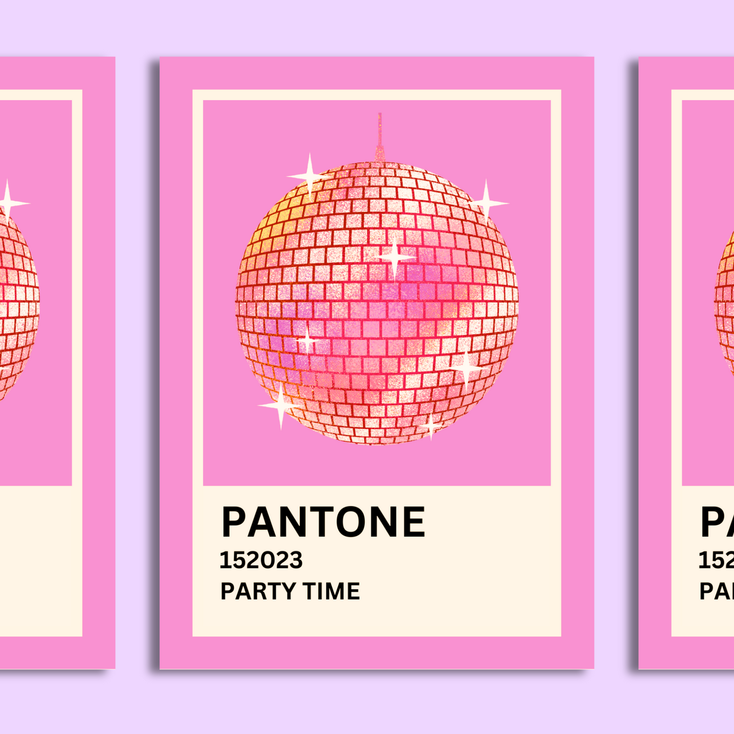Party Time Pantone A4 Print