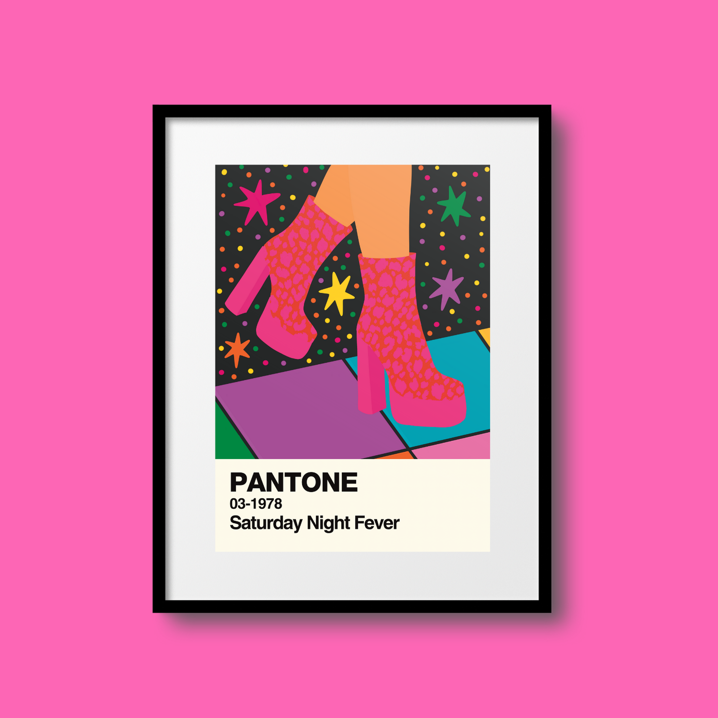 Saturday Night Fever Swatch A5 Print