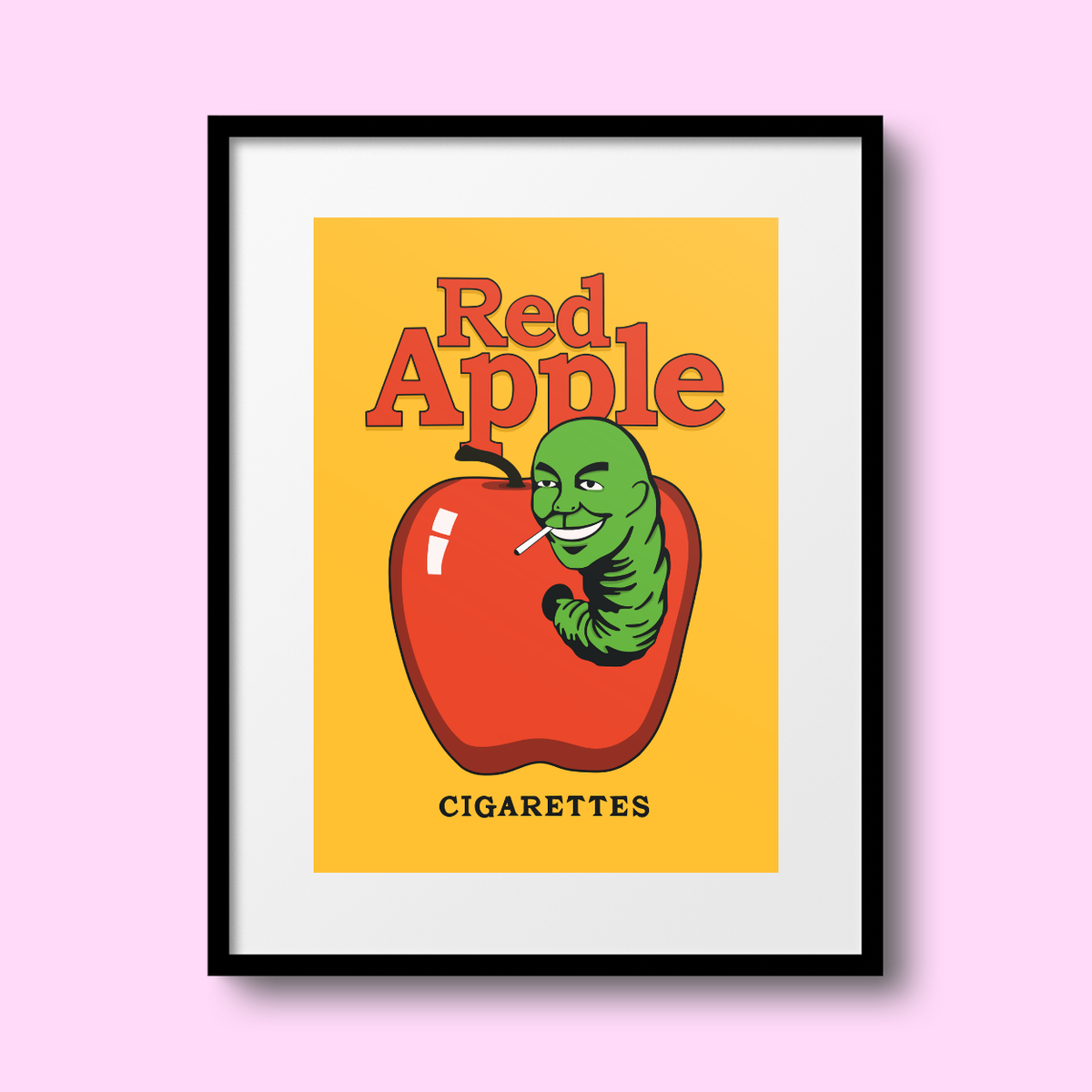Red Apple Cigarettes A4 Print - HM