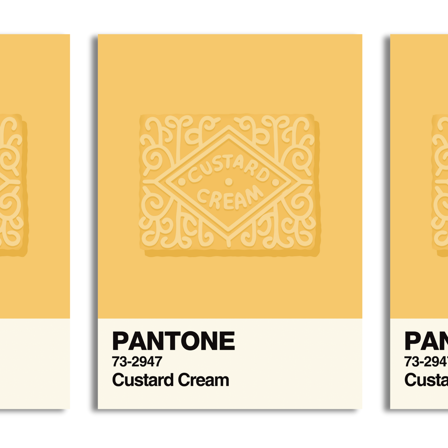 Custard Cream Swatch A5 Print