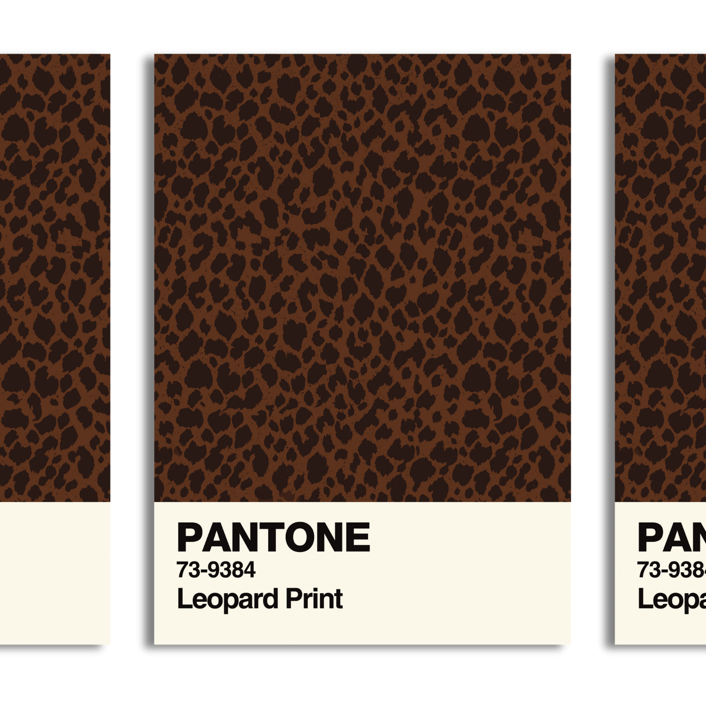 Leopard Print Swatch A5 Print