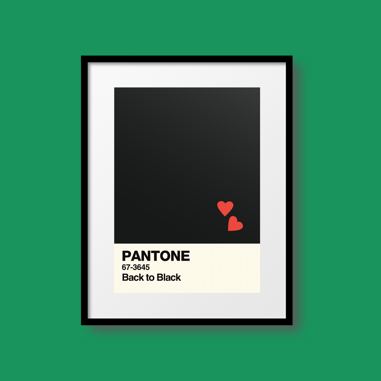 Back to Black Swatch A5 Print