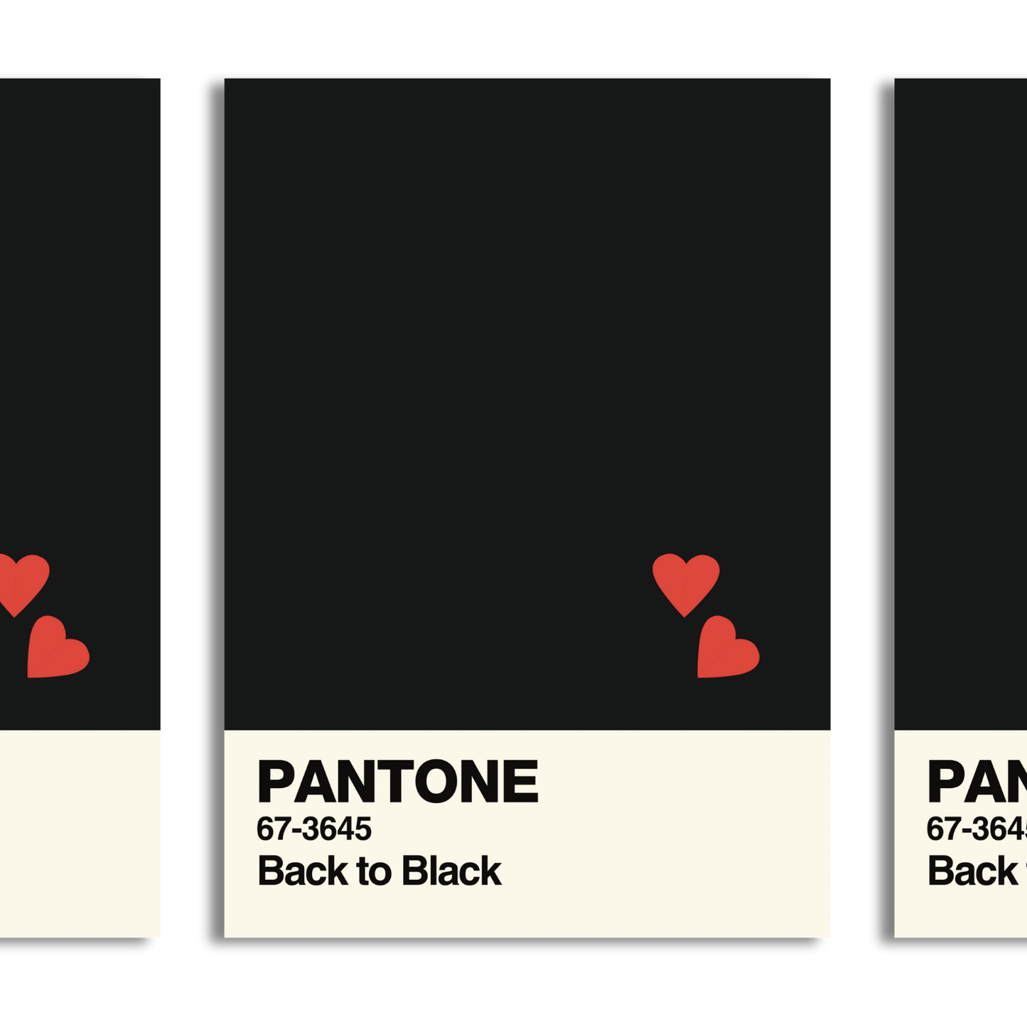 Back to Black Swatch A5 Print