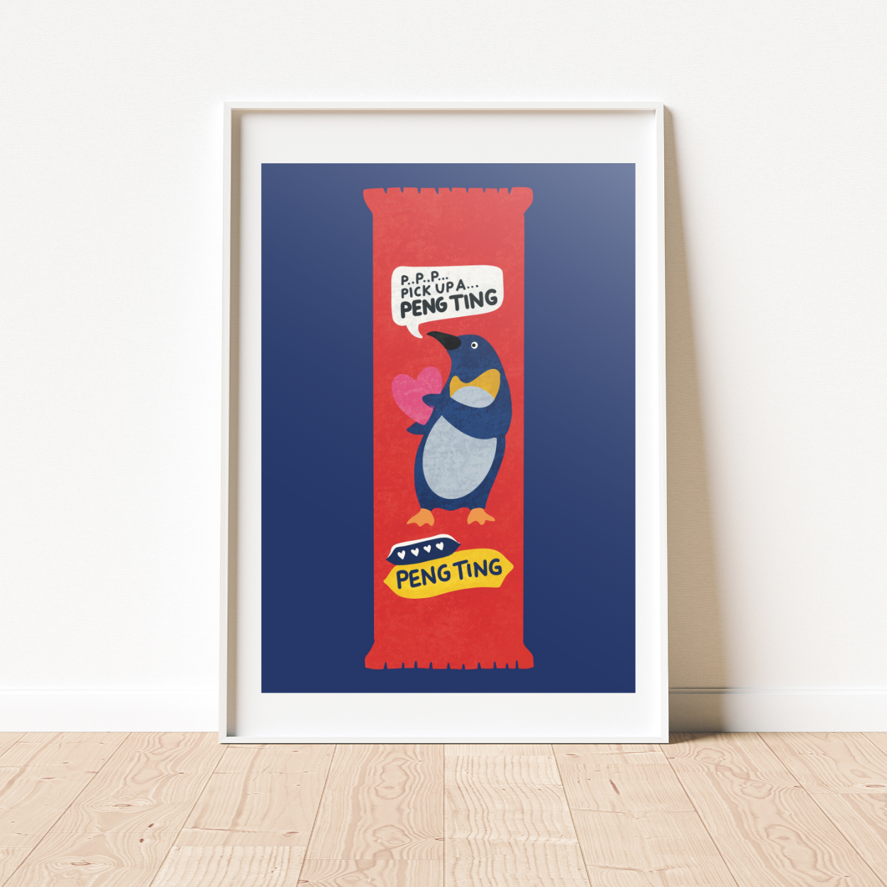 Pengting Penguin A4 Print