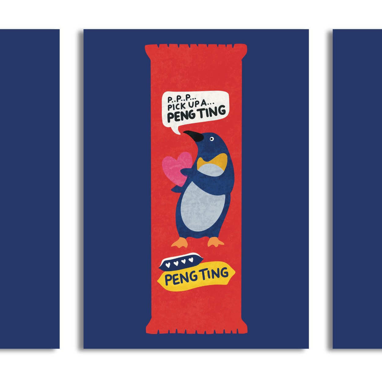 Pengting Penguin A4 Print