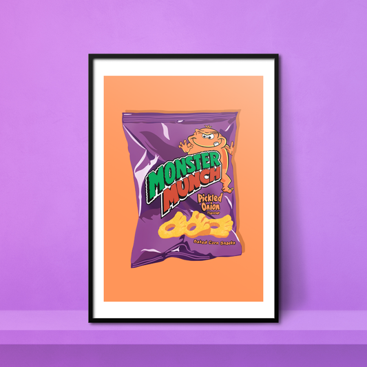 Monster Munch A4 Print