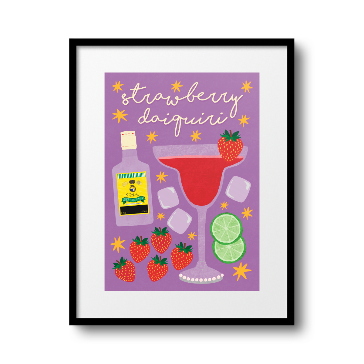 Strawberry Daiquiri A4 Print