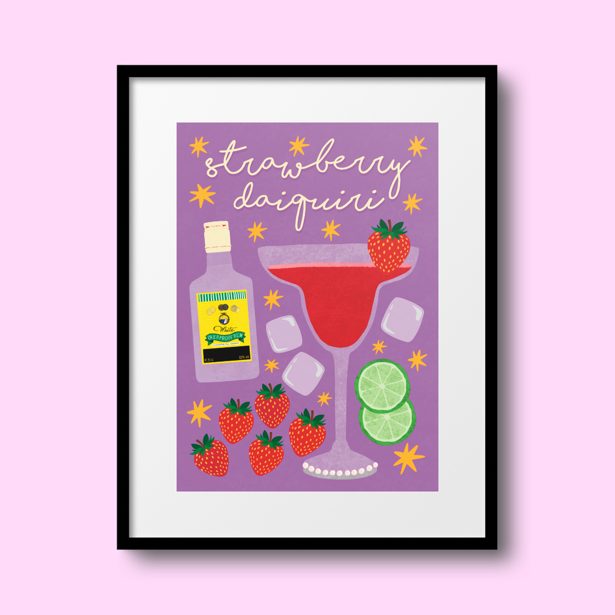 Strawberry Daiquiri A4 Print
