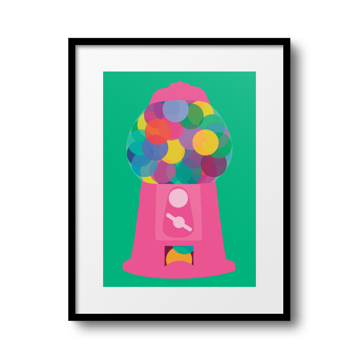 Gumball Machine A4 Print