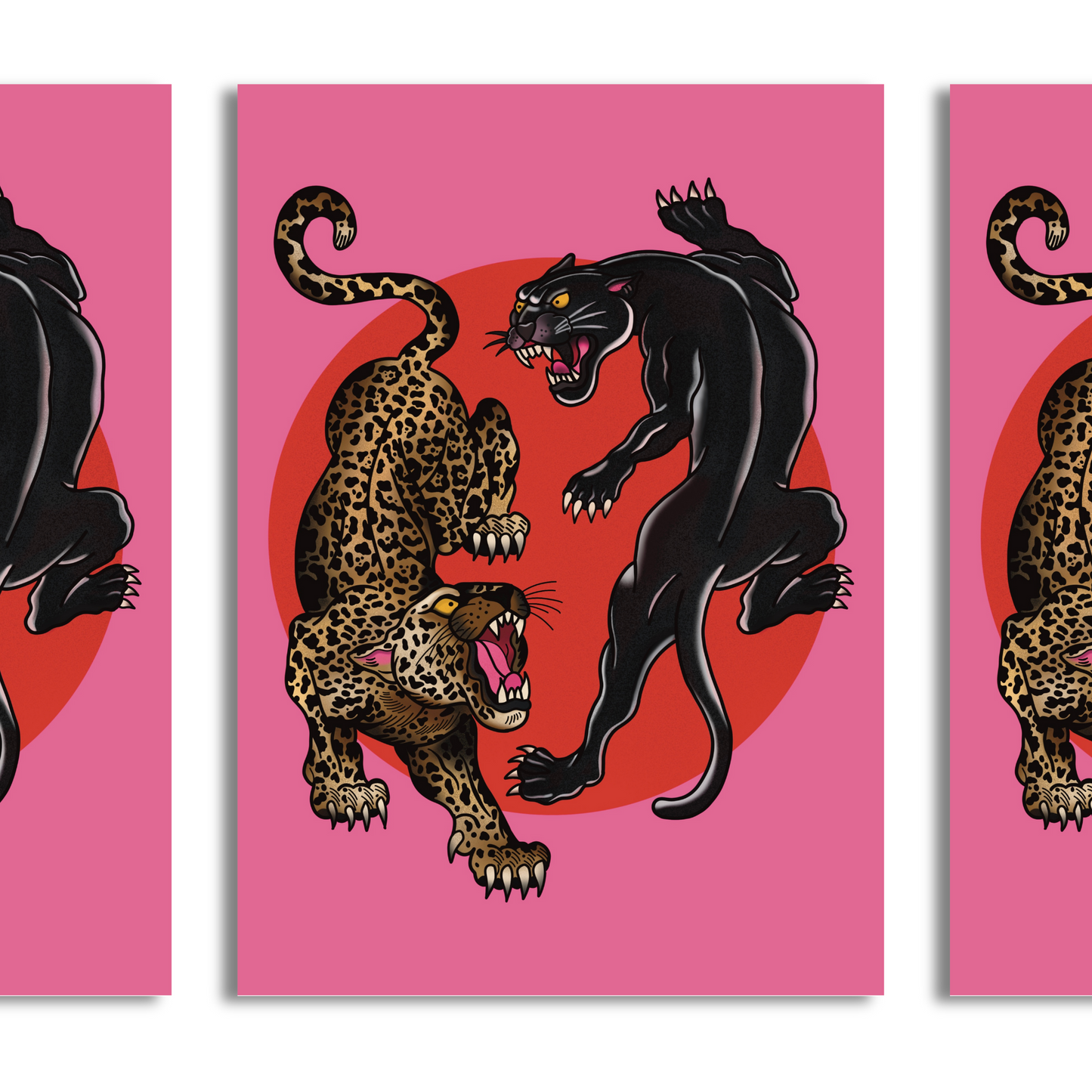 Big Cats A4 Print
