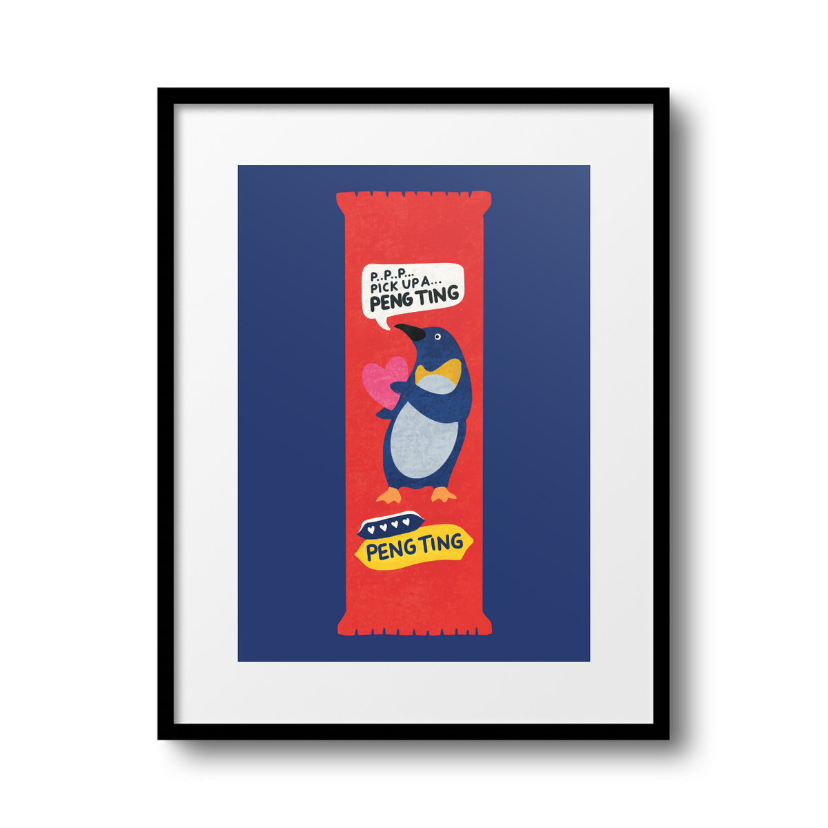 Pengting Penguin A4 Print